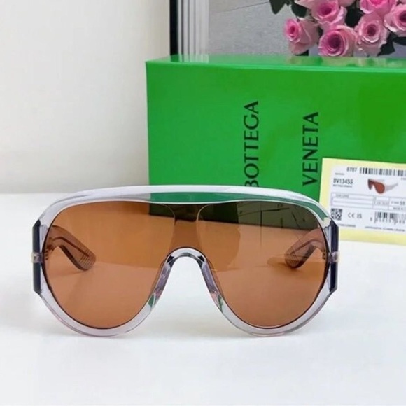 Bottega Veneta Modern Edge Brown Lens Sunnies